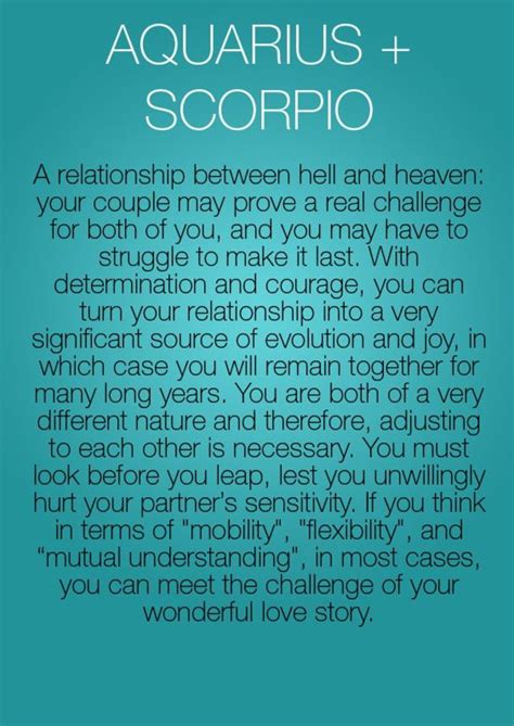 scorpio and aquarius relationship compatibility